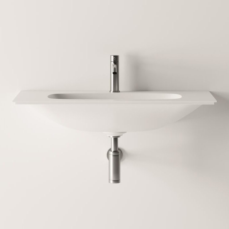 Изображение Раковина подвесная Alice Nur 82x46xВ14 без отверстия под смеситель 33195101N