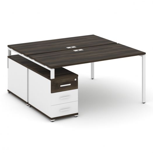 Concept Рабочая станция 2 места с двухсторонней опорной тумбой CN.DRS-304   15801946х1480х750