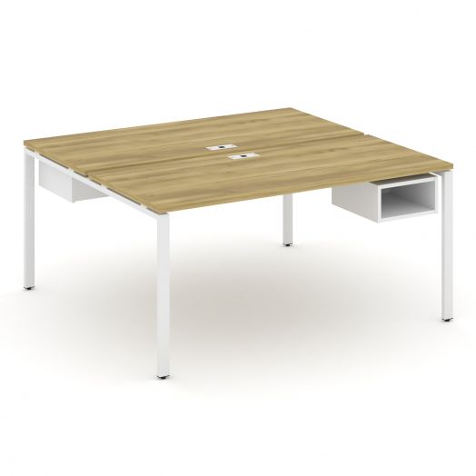 Concept Рабочая станция 2 сторонняя с подвесными тумбами на 2 места CN.DRS-104  1580х1480х750