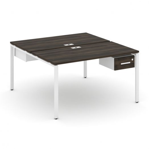 Concept Рабочая станция 2 сторонняя с подвесными тумбами на 2 места CN.DRS-111   1380х1480х750