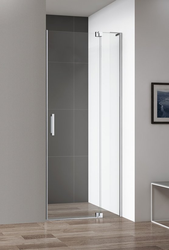 Изображение Душевая дверь Cezares Slider-B-1 из закаленного стекла 80 см