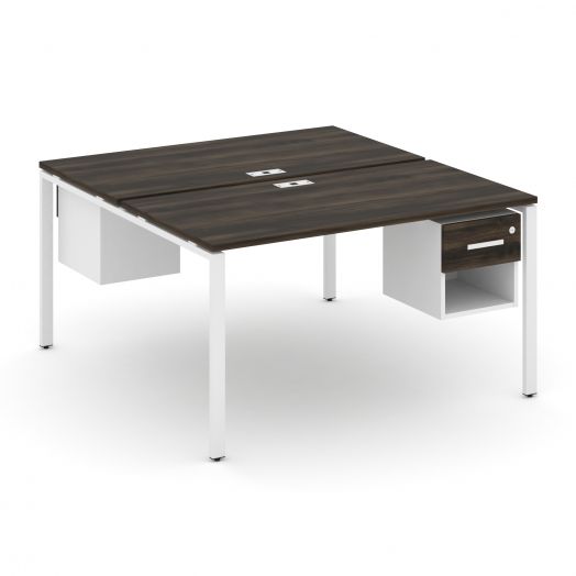 Concept Рабочая станция 2 сторонняя с подвесными тумбами на 2 места CN.DRS-119   1380х1480х750