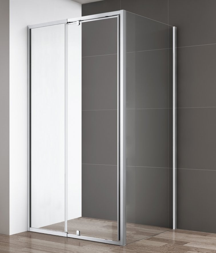 Душевой уголок без поддона Cezares хромированный 110х80 см