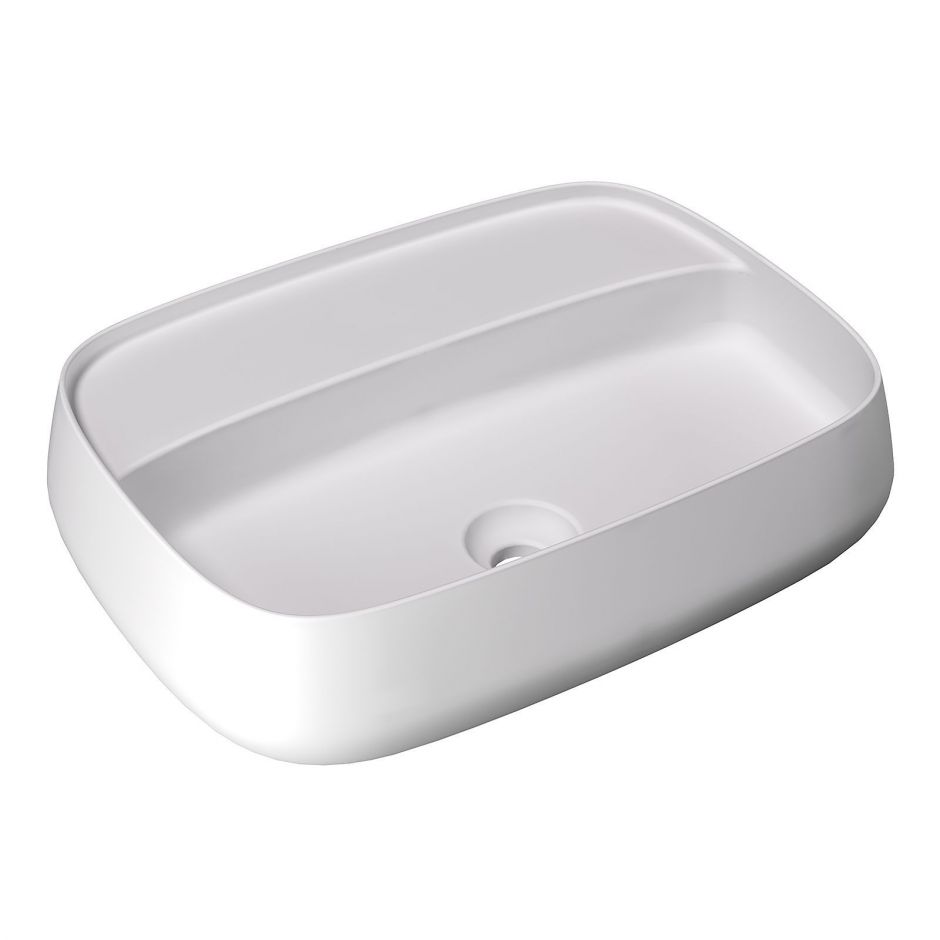 Изображение Раковина накладная Alice Nur 60x45xВ15 без отверстия под смеситель 33210101N