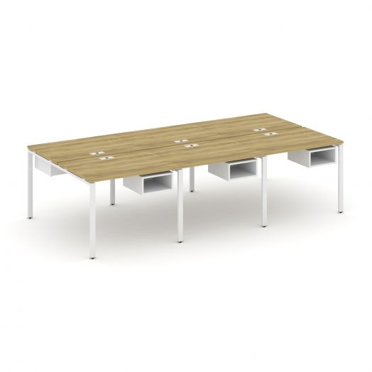 Concept Рабочая станция двухсторонняя с подвес. тумбами на 6 мест CN.DRS-141  2940х1480х750