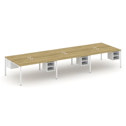 Concept Рабочая станция двухсторонняя с подвес. тумбами на 6 мест CN.DRS-148  4740х1480х750