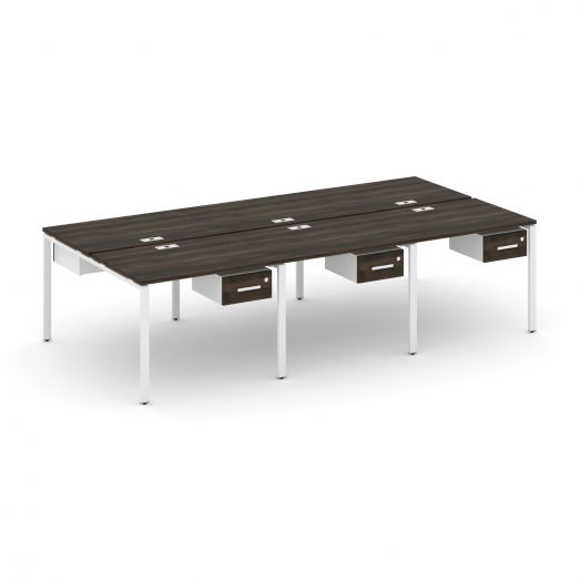 Concept Рабочая станция двухсторонняя с подвес. тумбами на 6 мест CN.DRS-149   2940х1480х750