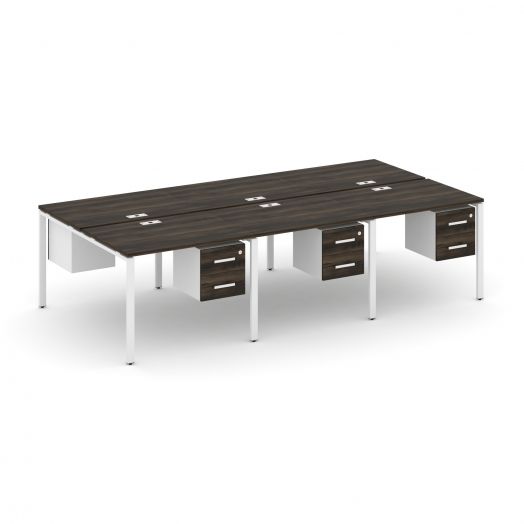 Concept Рабочая станция двухсторонняя с подвес. тумбами на 6 мест CN.DRS-153   2940х1480х750