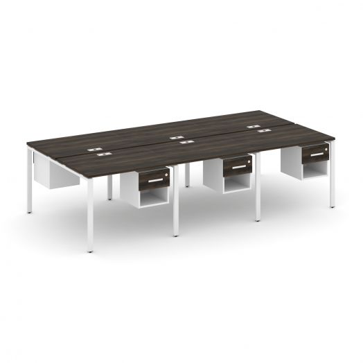 Concept Рабочая станция двухсторонняя с подвес. тумбами на 6 мест CN.DRS-157   2940х1480х750