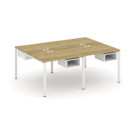 Concept Рабочая станция двухсторонняя с подвесными тумбами на 4 места CN.DRS-121  1960х1480х750