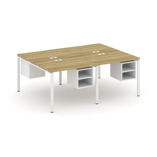 Concept Рабочая станция двухсторонняя с подвесными тумбами на 4 места CN.DRS-125  1960х1480х750