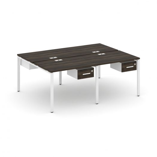 Concept Рабочая станция двухсторонняя с подвесными тумбами на 4 места CN.DRS-129   1960х1480х750