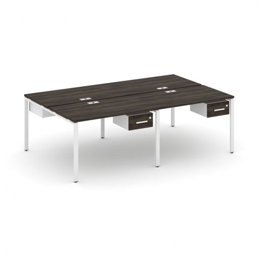 Concept Рабочая станция двухсторонняя с подвесными тумбами на 4 места CN.DRS-130   2360х1480х750