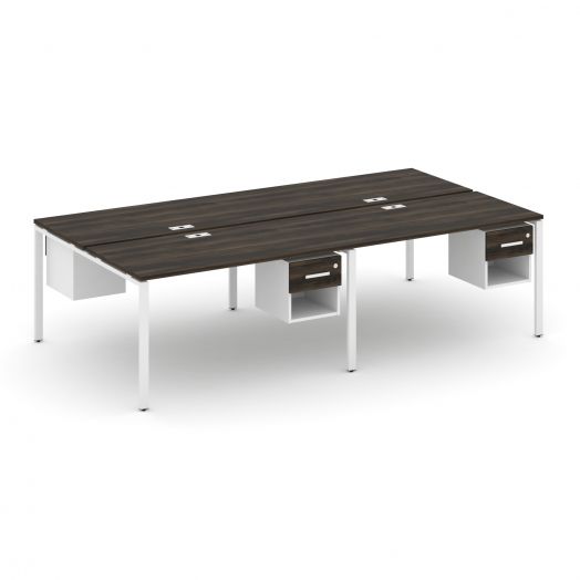 Concept Рабочая станция двухсторонняя с подвесными тумбами на 4 места CN.DRS-139   2760х1480х750