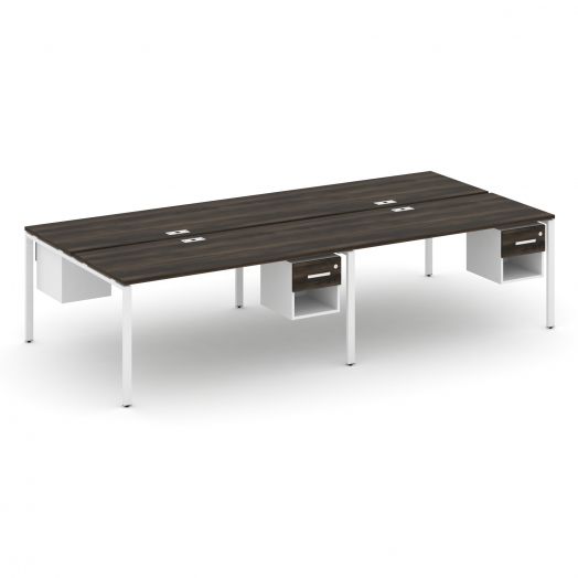 Concept Рабочая станция двухсторонняя с подвесными тумбами на 4 места CN.DRS-140   3160х1480х750