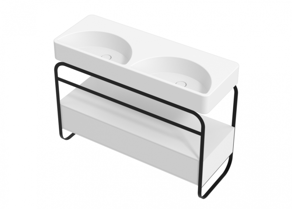 Изображение Полка керамическая Alice LUNARIS для раковины LUNARIS 121 47512101