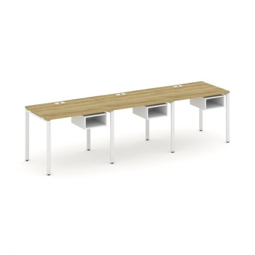 Concept Рабочая станция односторонняя с подвес. тумбами 3 места CN.ORS-121  2940х720х750