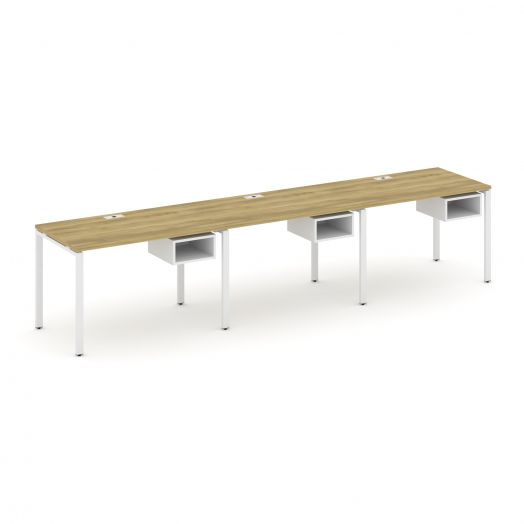 Concept Рабочая станция односторонняя с подвес. тумбами 3 места CN.ORS-122  3540х720х750