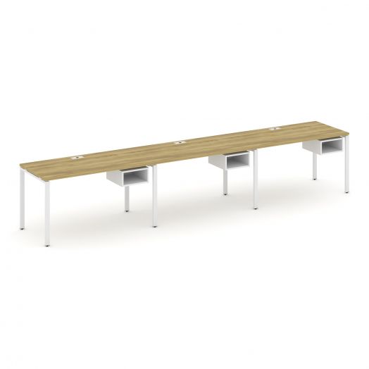 Concept Рабочая станция односторонняя с подвес. тумбами 3 места CN.ORS-123  4140х720х750