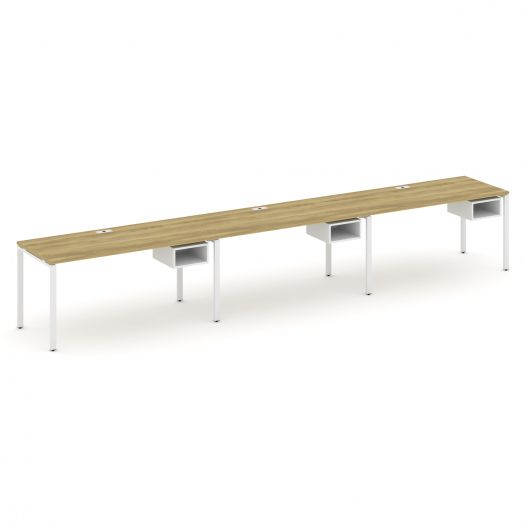 Concept Рабочая станция односторонняя с подвес. тумбами 3 места CN.ORS-124  4740х720х750