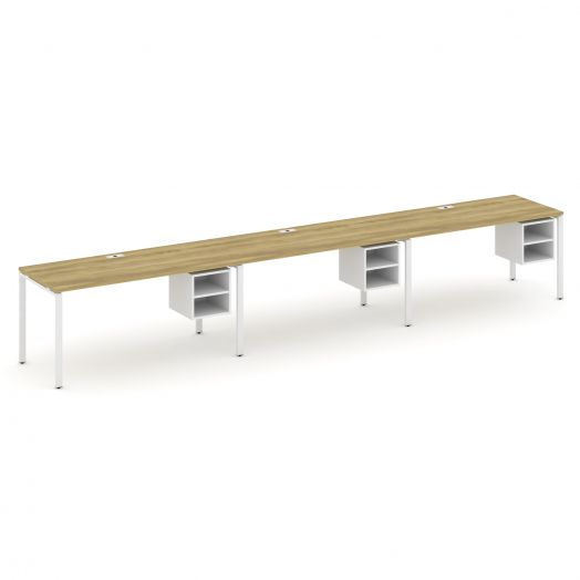 Concept Рабочая станция односторонняя с подвес. тумбами 3 места CN.ORS-128  4740х720х750