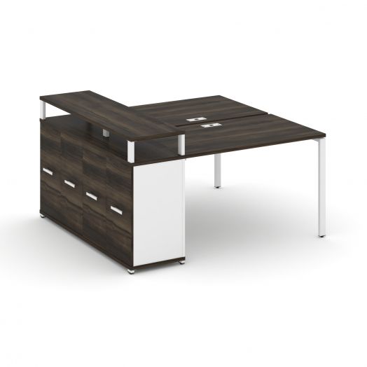 Concept Рабочая станция с опорным распаш. шкафом с верх. горизонтом CN.DRS-222   1600х1480х917