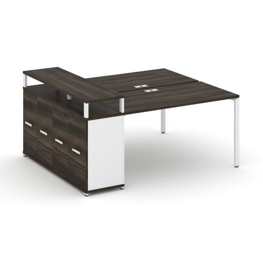 Concept Рабочая станция с опорным распаш. шкафом с верх. горизонтом CN.DRS-223   1800х1480х917