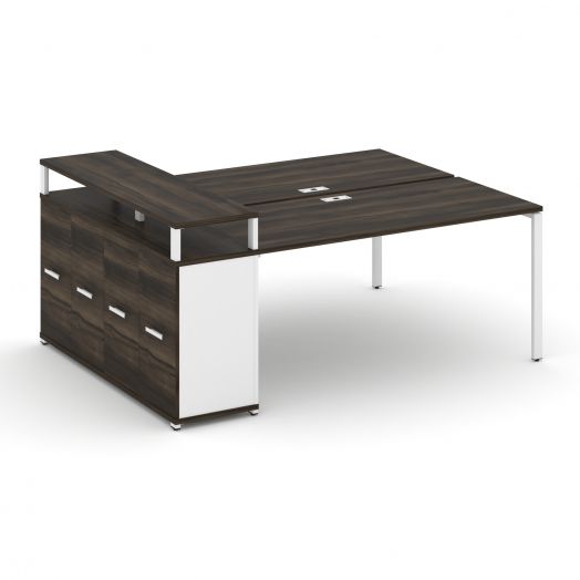 Concept Рабочая станция с опорным распаш. шкафом с верх. горизонтом CN.DRS-224   2000х1480х917