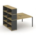 Concept Рабочая станция с опорным стеллажом с надставкой выс. CN.DRS-213  1400х1480х1530