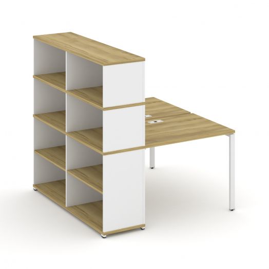 Concept Рабочая станция с опорным стеллажом с надставкой выс. CN.DRS-213  1400х1480х1530