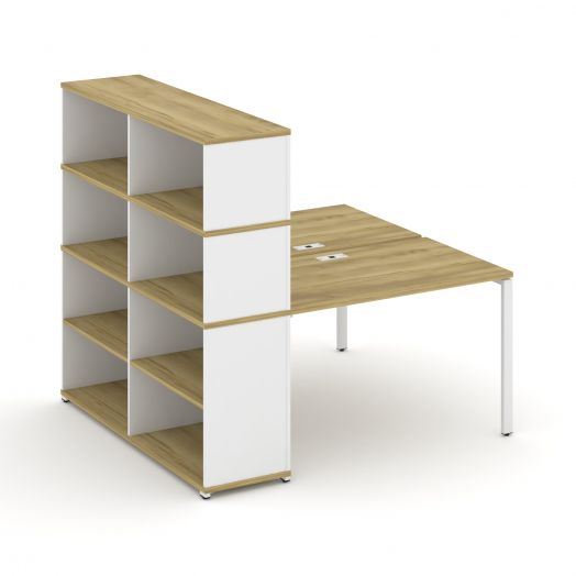 Concept Рабочая станция с опорным стеллажом с надставкой выс. CN.DRS-214  1600х1480х1530