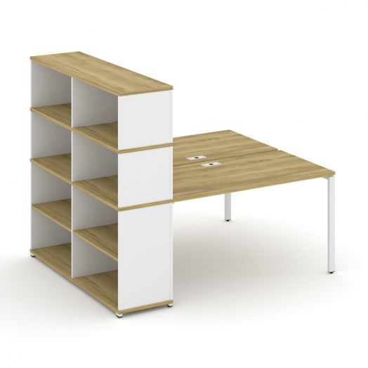Concept Рабочая станция с опорным стеллажом с надставкой выс. CN.DRS-215  1800х1480х1530