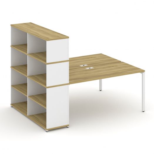 Concept Рабочая станция с опорным стеллажом с надставкой выс. CN.DRS-216  2000х1480х1530