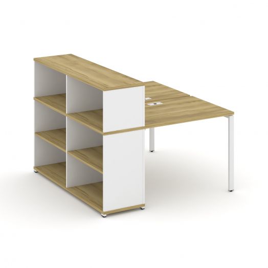 Concept Рабочая станция с опорным стеллажом с надставкой низ. CN.DRS-209  1400х1480х1140