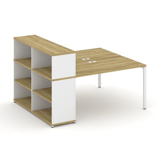 Concept Рабочая станция с опорным стеллажом с надставкой низ. CN.DRS-211  1800х1480х1140
