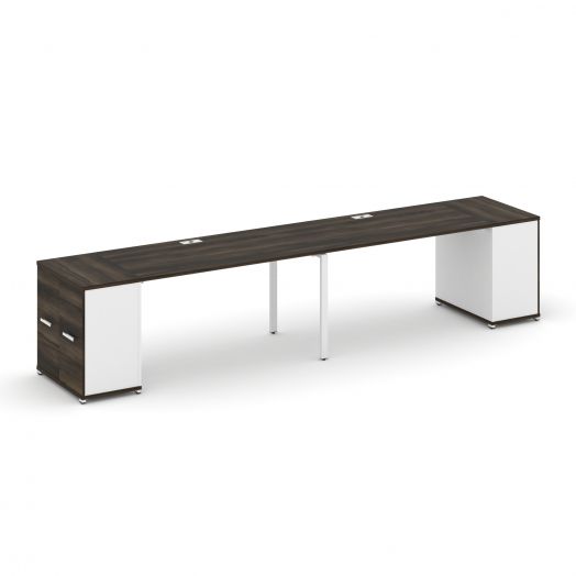 Concept Рабочая станция с опорными распаш. шкафами CN.ORS-219   3600х720х750