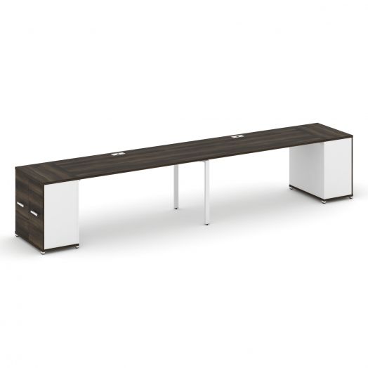 Concept Рабочая станция с опорными распаш. шкафами CN.ORS-220   4000х720х750