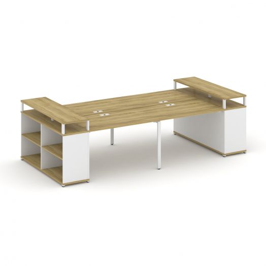 Concept Рабочая станция с опорными стеллажами с верх. горизонтами CN.DRS-250  3200х1480х917