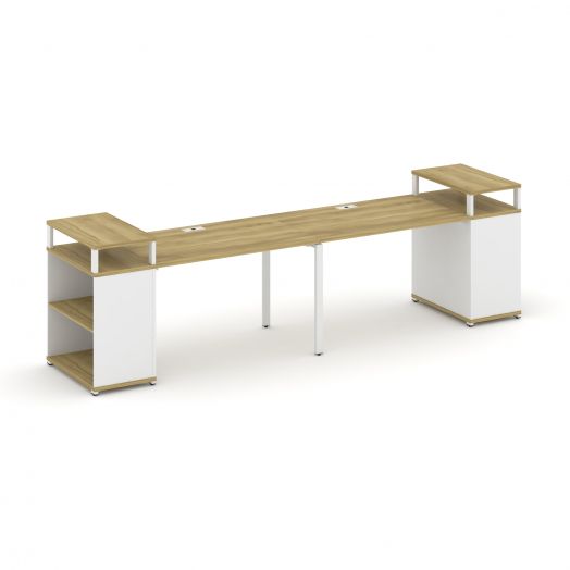 Concept Рабочая станция с опорными стеллажами с верх. горизонтами CN.ORS-206  3200х720х917