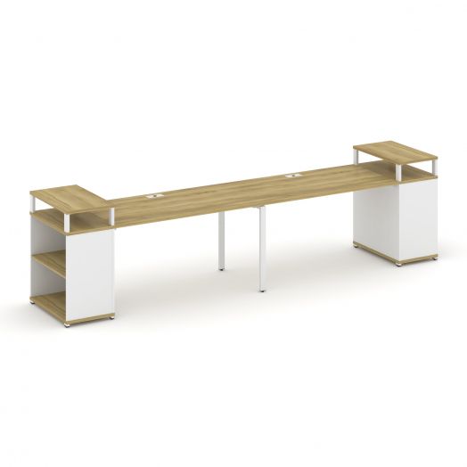 Concept Рабочая станция с опорными стеллажами с верх. горизонтами CN.ORS-207  3600х720х917