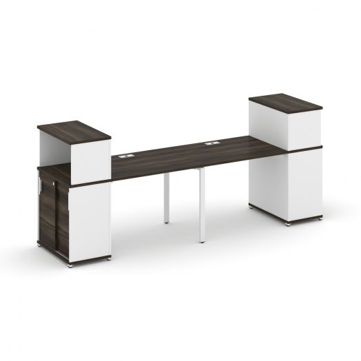 Concept Рабочая станция с опорными шкафом-купе с надставкой низ. CN.ORS-237   2800х720х1140