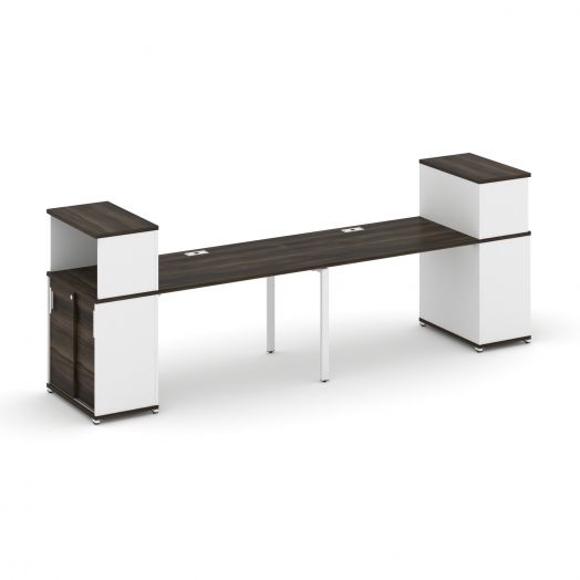 Concept Рабочая станция с опорными шкафом-купе с надставкой низ. CN.ORS-238   3200х720х1140