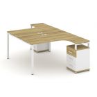 Concept Рабочая станция с 2 опорными тумбами CN.DS-305   1380х24003532х750