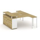 Concept Рабочая станция с опорным распаш. шкафом с верх. горизонтом CN.DS-211   1800х1480х917