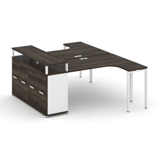 Concept Рабочая станция с опорным распаш. шкафом с верх. горизонтом CN.DS-211   1800х1480х917