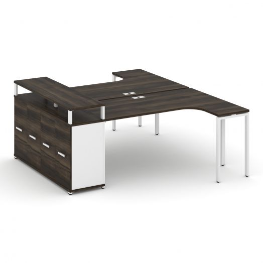 Concept Рабочая станция с опорным распаш. шкафом с верх. горизонтом CN.DS-212   2000х1480х917