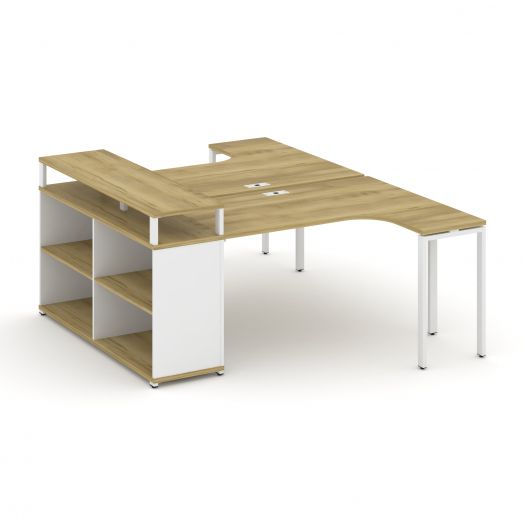 Concept Рабочая станция с опорным стеллажом с верх. горизонтом CN.DS-203  1800х1480х917