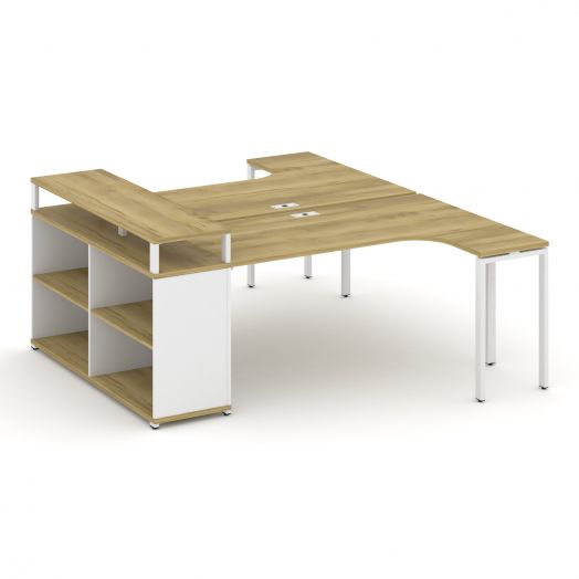 Concept Рабочая станция с опорным стеллажом с верх. горизонтом CN.DS-204  2000х1480х917