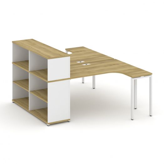 Concept Рабочая станция с опорным стеллажом с надставкой низ. CN.DS-205  1800х1480х1140