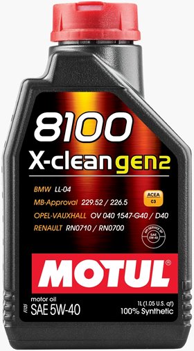 Motul 8100 X-clean 5W-40 Gen2, 1л